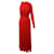 Autre Marque Robe froncée à une épaule Antonio Berardi en rayonne rouge Fibre de cellulose  ref.871147
