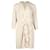 Sandro Paris Teana Ruched Snap-Front Mini Dress in Beige Polyester  ref.871152