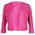 Chaqueta Giambattista Valli de encaje inglés bordado en algodón rosa  ref.871158