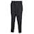 Ami Paris Tailored Cuffed Hem Trousers in Black Polyester   ref.871191