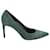 Sapato agulha bico fino Saint Laurent em camurça verde Suécia  ref.871216