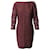 Diane Von Furstenberg Sarita Flower Lace Dress in Aubergine Purple Nylon  ref.871230
