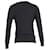 Givenchy Pullover mit Rundhalsausschnitt aus schwarzer Baumwolle  - Ansicht 3