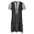 Sandro Paris Poetry Lace Dress in Black Polyester  ref.871264