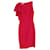 Autre Marque Antonio Berardi One-Shoulder-Kleid mit Volantärmeln aus rosa Viskose Pink Zellulosefaser  ref.871269