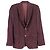 Blazer abotoado Louis Vuitton em algodão bordô Bordeaux