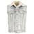 Ralph Lauren Distressed Vest in Light Blue Cotton Denim  ref.871280