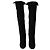 Stuart Weitzman Bottes Hautes Hiline en Daim Noir - vue 2