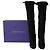 Stuart Weitzman Bottes Hautes Hiline en Daim Noir - vue 8