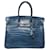 Birkin Hermès Bolsos de mano Azul Cueros exoticos  ref.871949