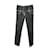 Chanel Pantaloni grigi in denim slavato con zip 38 fr Grigio Giovanni  ref.871986