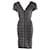 Herve Leger Threaded V-neck Sheath Dress in Grey Rayon Cellulose fibre  ref.872462