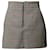 Maje Check Mini Skirt with Black Side Seam Panel in Beige Cotton  ref.872463