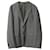 Prada Woven Single Breasted Blazer in Grey Cupro  Cellulose fibre  ref.872480