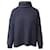 Zadig & Voltaire suéter de tricô com gola alta em acrílico azul marinho  ref.872493