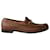 Gewebte Horsebit-Loafer von Gucci aus braunem Leder  ref.872514
