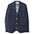 Gucci Blazer à simple boutonnage en coton bleu marine  ref.872520