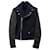 Acne Studios Cassady Biker Jacket in Navy Blue Wool/Leather   ref.872522