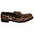 Dolce & Gabbana Mocassini Leopardati con Targhetta Logata in Lana Multicolor