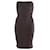 Vestido de vendaje sin tirantes Herve Leger en rayón gris Rayo Fibra de celulosa  ref.872544