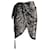 Isabel Marant Mini jupe portefeuille ornementée Felmira en polyester noir  ref.872574