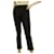 Autre Marque Crossley Black Distressed Cropped Pants Cotton Elastane Trousers sz XS  ref.872643