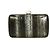 Pochette con custodia rigida in pelle di serpente blu e grigia Sergio Rossi