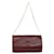 Christian Dior Bolsa de ombro com corrente de couro vermelho original4545  ref.872677