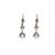 Autre Marque Art deco sleeper earrings set with white stones Silver hardware White gold Gold  ref.872892