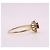 Autre Marque Anello centrale a margherita con rubino e entourage di diamanti in oro giallo 750%O Rosso Gold hardware - vista 9