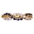 Autre Marque Safiras entrelaçadas e anel de diamantes em ouro amarelo 750%O Azul escuro Gold hardware  ref.872910