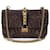 Bolso bordado de cuero marrón Valentino Glamrock Castaño  ref.873365
