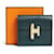 Hermès DARK GREEN CINHETIC CLUTCH Cuir Vert  ref.873385