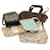 Bolso de hombro Coach Signature de lona 5Conjunto Beige Marrón negro Auth am4100 Castaño Lienzo  ref.873463