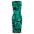 Michael Kors Emerald 'Malachite' Robe de Cocktail Imprimée Vert  ref.873475