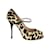Zapatos de tacón peep-toe con pelo de caballo y estampado de leopardo de Giuseppe Zanotti Multicolor  ref.873481