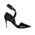 Brunello Cucinelli Zapatos de tacón de piel de pitón con correa en el tobillo con cuentas Monili Gris  ref.873487