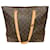 Louis Vuitton Vintage Cabas Mezzo Brown Monogram Canvas Handbag Gold hardware Leather  ref.873546