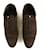 Louis Vuitton Chaussures Oxford Damier Embossed Marron Semelle En Caoutchouc Homme 8 Suede  ref.873597