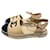 Chanel Sandals Beige Leather  ref.873624