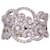 Autre Marque Bague arabesques serties de diamants or blanc 750%o Bijouterie argentée  ref.873656