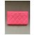 Cartera Chanel Classic Flap en cuero caviar rosa - vista 2