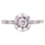 Autre Marque Solitaire diamond antique chaton sun white gold 750%O Silver hardware  ref.873714