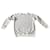 Adolfo Dominguez ecru striped AD sweatshirt/mottled light gray T. 7 ( XL or even XXL ) - New Grey Eggshell Cotton  ref.873836