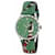 YA1264081 Relógio unissex Gucci cobra homem misto mulher Verde Couro  ref.873860