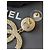 Chanel CC A19Boîte à boucles d'oreilles pendantes rayées en métal avec logo C La Pausa Bleu - vue 9