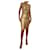 Herve Leger Dresses Golden Elastane Rayon  ref.873938