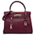 Hermès Borsa Hermes Kelly Restituita in pelle Togo bordeaux 28 cm restituito Rosso  ref.873941