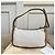 Rara pochette vintage LOEWE in tela e pelle marrone chiaro Bianco Beige - vista 14