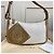 Rara pochette vintage LOEWE in tela e pelle marrone chiaro Bianco Beige - vista 15